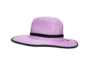 Purple vintage cloth hat isolated PNG transparent