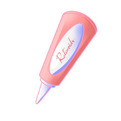 retinoids skincare doodle illustration png transparent background