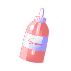 serum skincare doodle illustration png transparent background