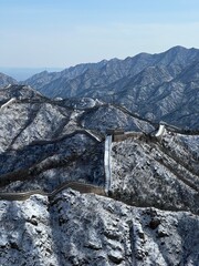 Greatwall in winter, Beijing, China