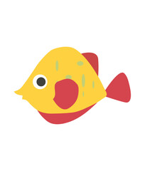 Retro, fish  vector Craft Design. T-shirt Design. Illustration