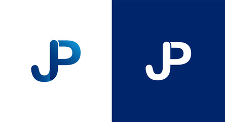 Initial Letter JP Logo Design Vector Template. Graphic Alphabet Symbol for Corporate Business Identity, JP icon, Monogram Logo
 - obrazy, fototapety, plakaty