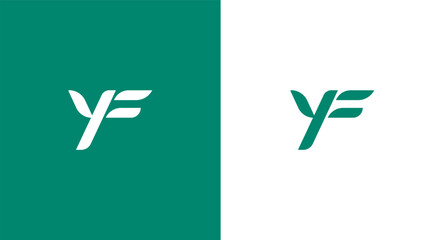 Initial letter yF logo vector design, yF Monogram Logo Design, yF icon Brand identity Design 
 - obrazy, fototapety, plakaty