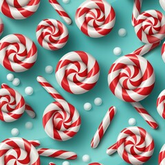 A colorful seamless holiday pattern for Christmas gift decorating