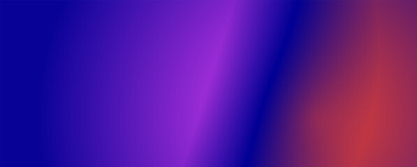 Background with trendy gradient and noise. Violet and Blue and red colors. Glare from lenses, overlay texture. Vector banner with dust and smooth color transition - obrazy, fototapety, plakaty