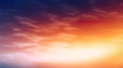 Fototapeta premium Sunset background in warm tones in beautiful color gradation. Sunset wallpaper in minimalist style in gradient color layered mesh.