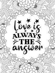 Motivational Quotes for Adult Relaxation and Stress Relief on Flowers 