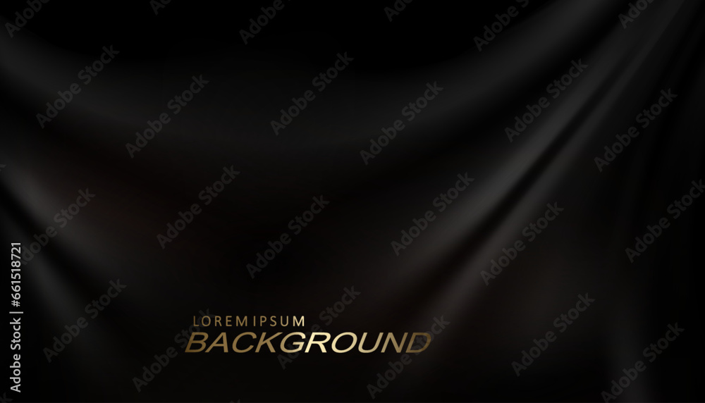 Canvas Prints dark abstract gorgeous waves with on a black background
