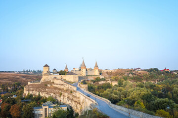 Fototapeta na wymiar Kamyanets Podolsk Castle, beautiful photo postcard