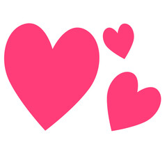 Hand drawn hearts. Design elements for Valentine's day.