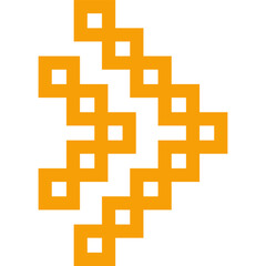 Pixelated Arrow Shape