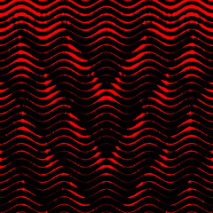 halftone red and black  stitched real leather coloured designs