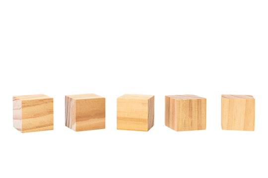 Wooden geometric shapes cube for conceptual design. Education game. isolated on a white background.PNG	
