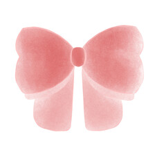 pink hearts isolated on white