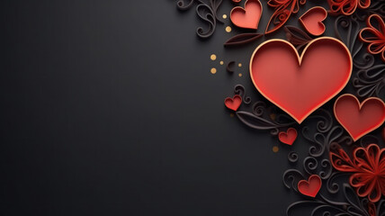 Valentine's Day Greeting Card Mockup, Generative AI