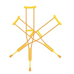 Crutches medical walking sticks for rehabilitation of broken leg