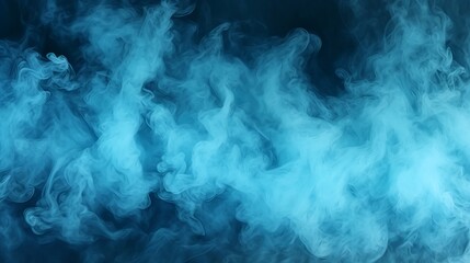 Blue smoke on a dark background