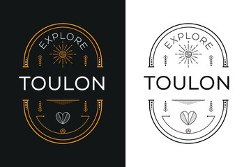 Toulon City Design, Vector illustration. - obrazy, fototapety, plakaty