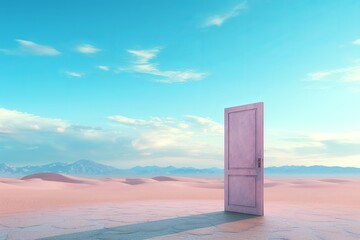 A door in the desert.