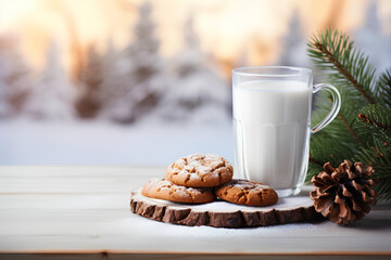 Savoring Christmas Milk, Cookies, and Holiday Magic - Powered by Adobe