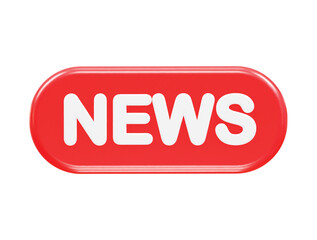 News live icon rendering 3d illustration element