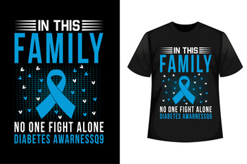 Diabetes Awareness T Shirt Design Vector For Print 