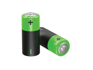 Battery icon 3d rendering illustration