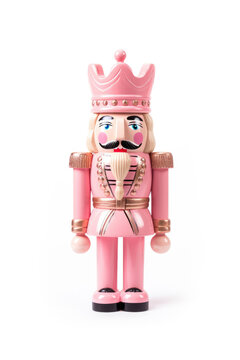 Pink Nutcracker On A White Background