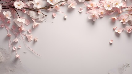 Refined Elegance Floral Arrangement Mockup with Soft Pink and Grey Tones