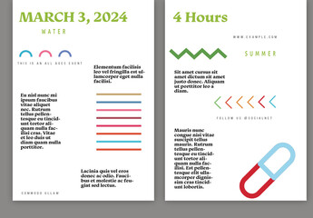 Flyer A4 With Simple Geometric Shapes Minimal Event Template
