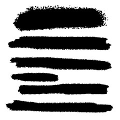 Set 1 of vector grunge ink strokes and brush strokes.
Creative shape for social media template and abstract pattern.