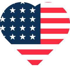 Love American Decoration Element