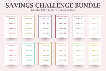 Low Income Savings Challenge,Low-Income Budgeting,Mini Savings Challenge Trackers,Budget-Friendly Savings Tracker,Money-Saving Planner