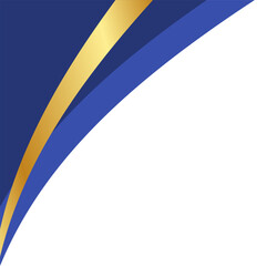 Wavy Line Gold Corner