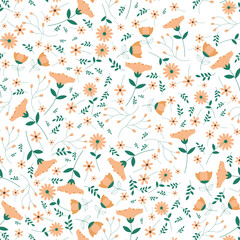 Floral pattern in seamless style.