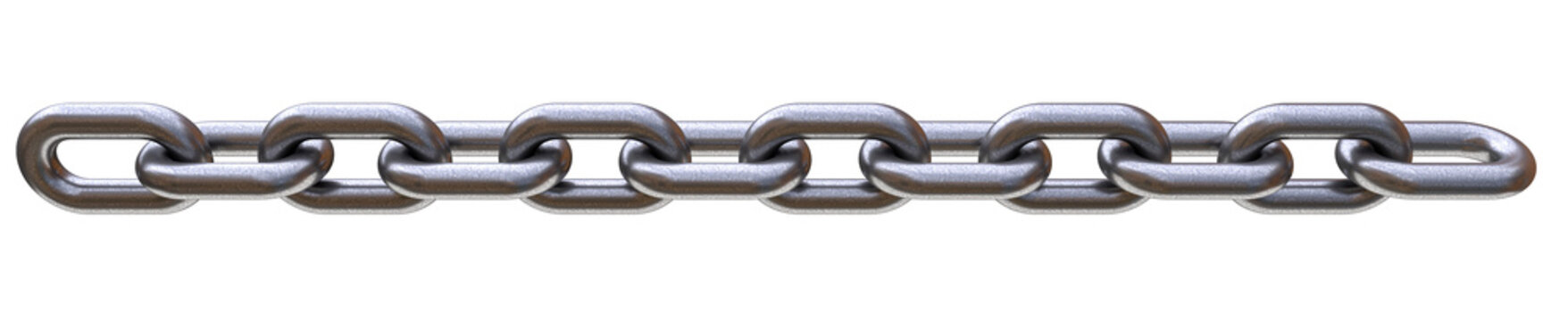 iron chain isolated on white background.