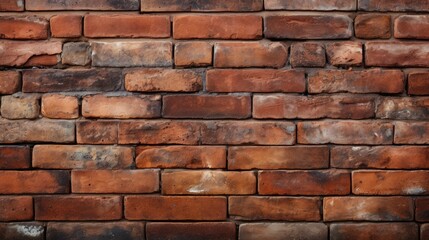 a brick wall with a red brick pattern