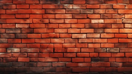 Obraz premium a brick wall with a red brick pattern