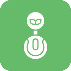 Eco Power Button Icon