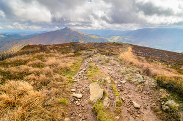 Autumn in the mountains, Bieszczady. Poland.