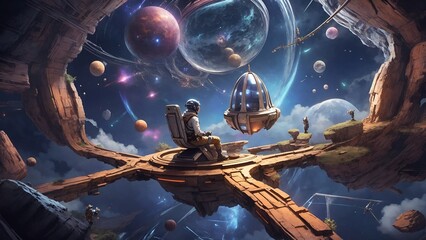 Embark on a thrilling journey through time and space as you navigate through different eras and dimensions in this mind-bending video game.