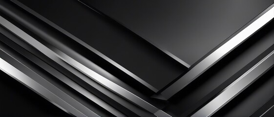 Black white dark gray abstract modern background. Geometric shape. Diagonal line stripe angle 3d