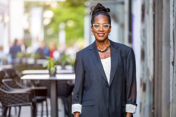 Portrait of a confident mature businesswoman in the city
