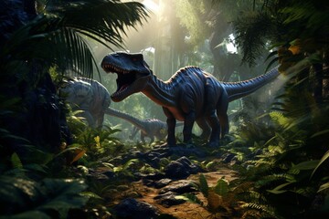 tyrannosaurus rex dinosaur, Generative AI
