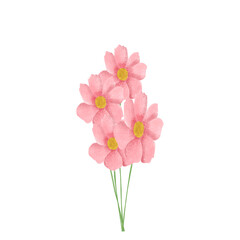 Naklejka na ściany i meble pink carnation flowers