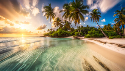 Caribbean Shores: Between Sky and Sea - 661568538