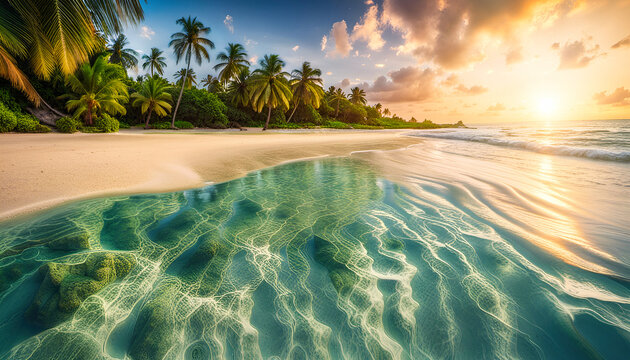 Caribbean Shores: Between Sky and Sea