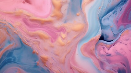 pink and blue abstract marbled wallpaper in the style.Generative AI