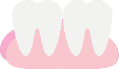 teeth  flat icon design style