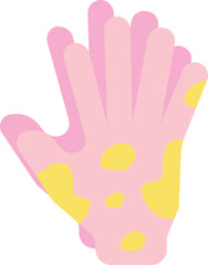 skin allergy  flat icon design style